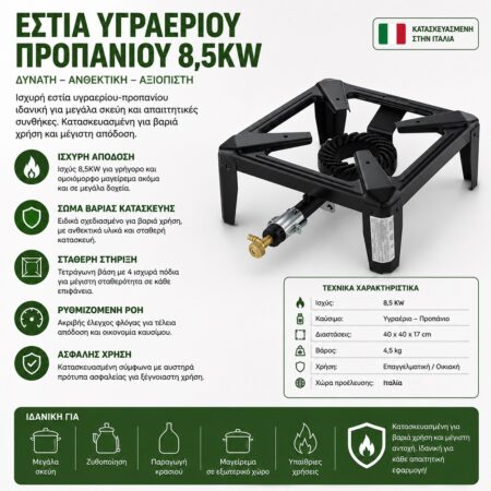 ΓΚΑΖΙΕΡΑ 8,5kw