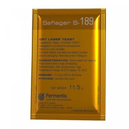 Μαγιά Fermentis SafLager™ S-189 11,5gr