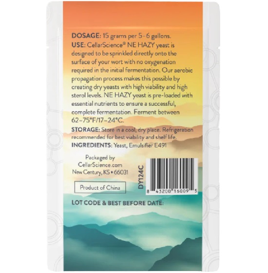 Μαγιά NE HAZY 15gr CellarScience® - Image 2