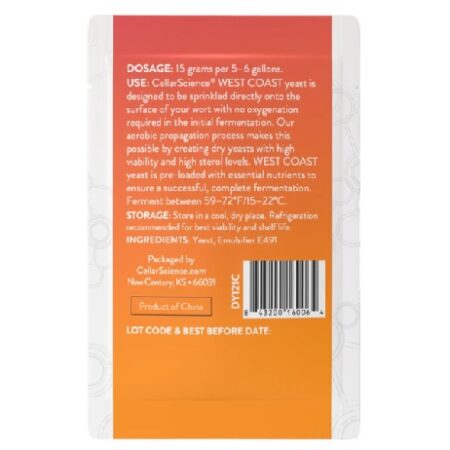 Alternative view of Μαγιά WEST COAST 15gr CellarScience®